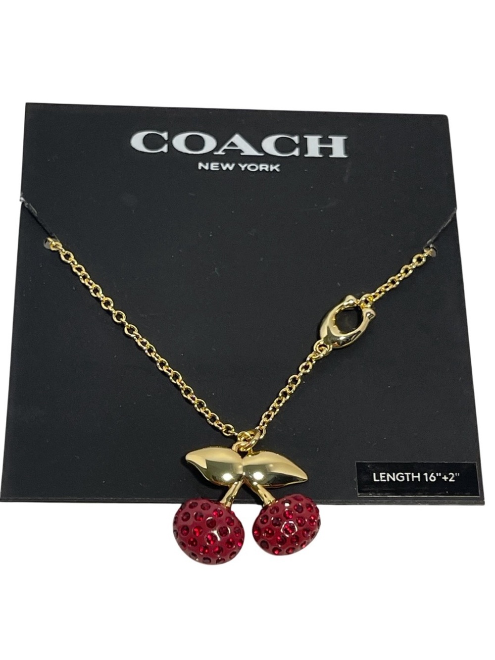 Coach Signature Cherry Pendant Necklace - NWT ***